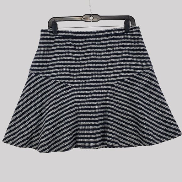 J.Crew Skirt Tweed Striped PLAZA Flared Mini High-Waist Size 10 - Picture 1 of 8